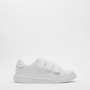 Zara White Velcro Low Top Sneakers